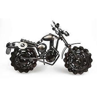 Bronze Tone Metal Model Hand Soldering 2Pcs Motorcycle Collection Ornaments
