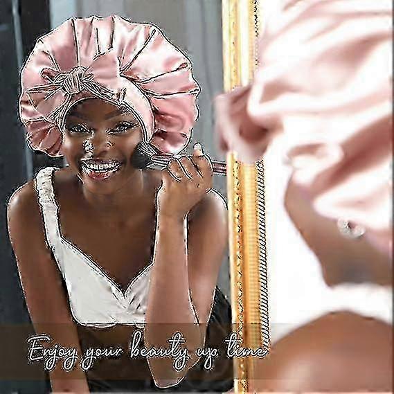 Non-Slip Double-Layer Satin Bonnet