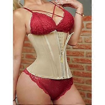 13-Bone Support Frame Tight-Fitting Sports Shaping Garment Sweat-Inducing Rubber Fitness 2-Layer Latex Corset Waist Cincher