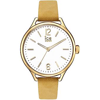Temps de glace Quartz Analog Woman Watch avec Bracelet Cowskin IC13060