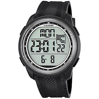 Calypso färg Splash Watch för digital Quartz man med K5704/8 gummiarmband