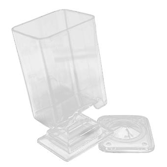 Makeup Cotton Pad BoxDust Proof CoverTransparentAcrylicNail Art Remover Paper Wipe HolderStorage Supplies QinHai
