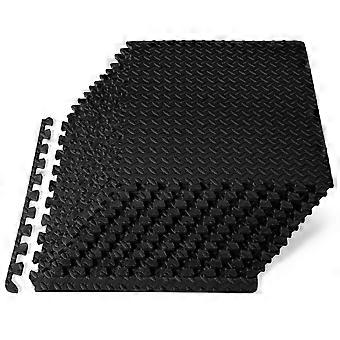 ½ inch puzzle exercise mat, interlocking EVA foam floor tiles.