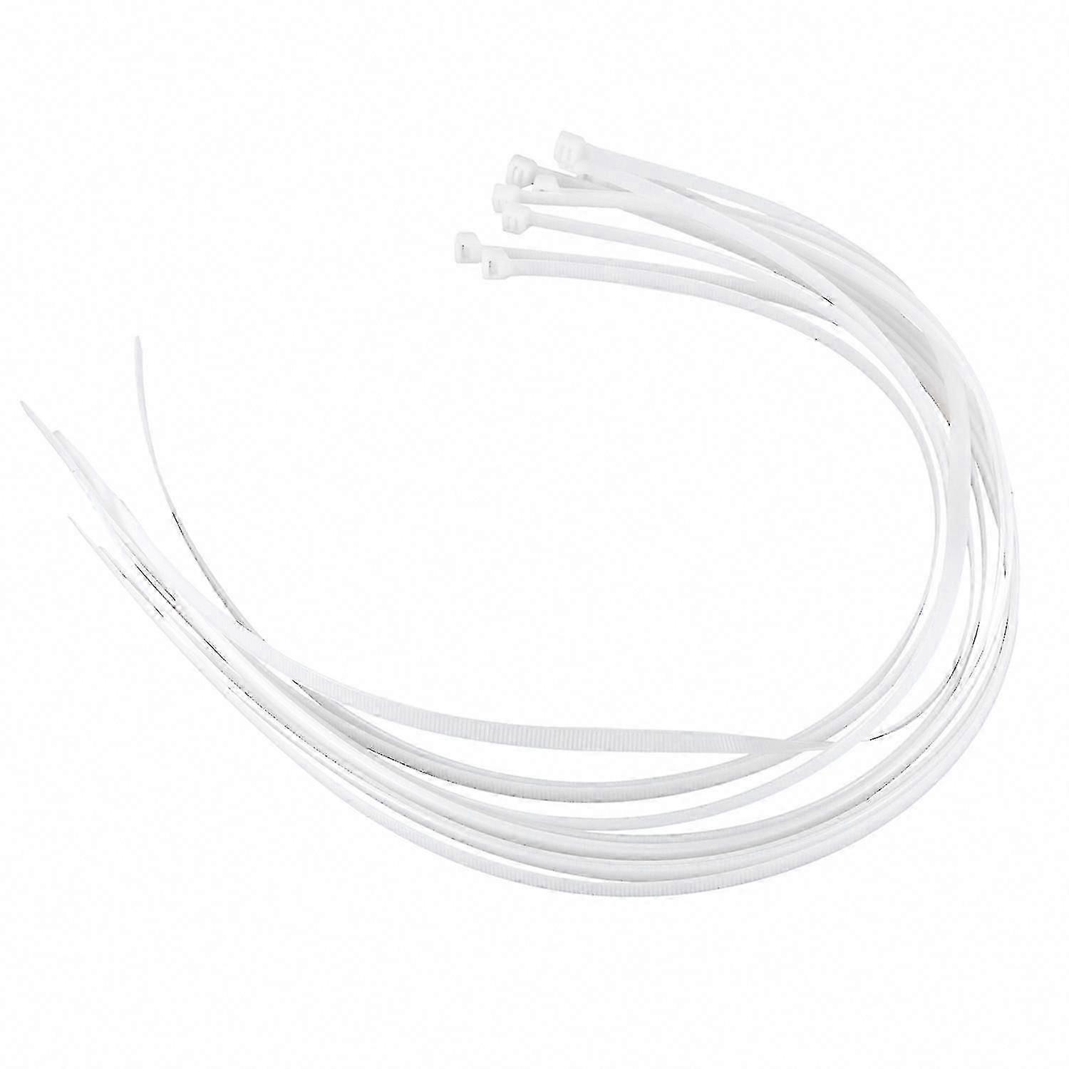 76cm Garden & DIY White Nylon Zip Wraps