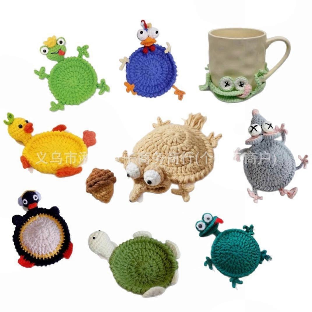 Whimsical Handwoven Crochet Coaster