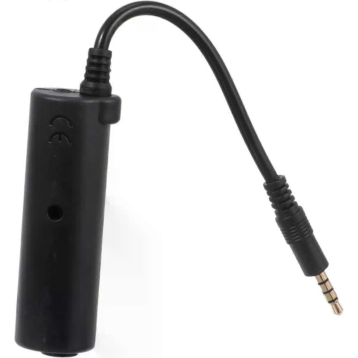 Audio Interface Adapter for Smartphone Electric Guitar Input Black