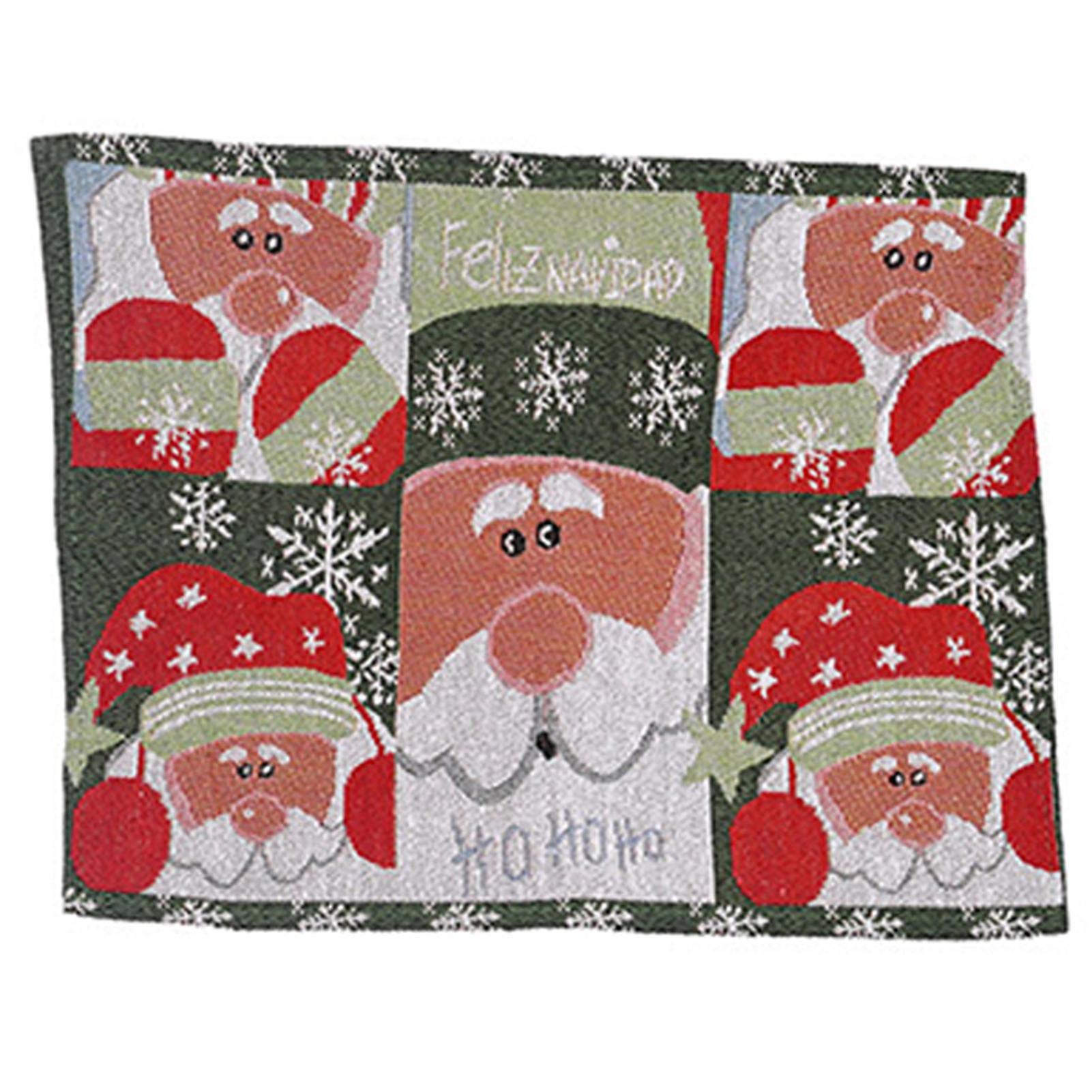 Christmas Table Mat Cartoon Xmas Figure Decorative Rectangular
