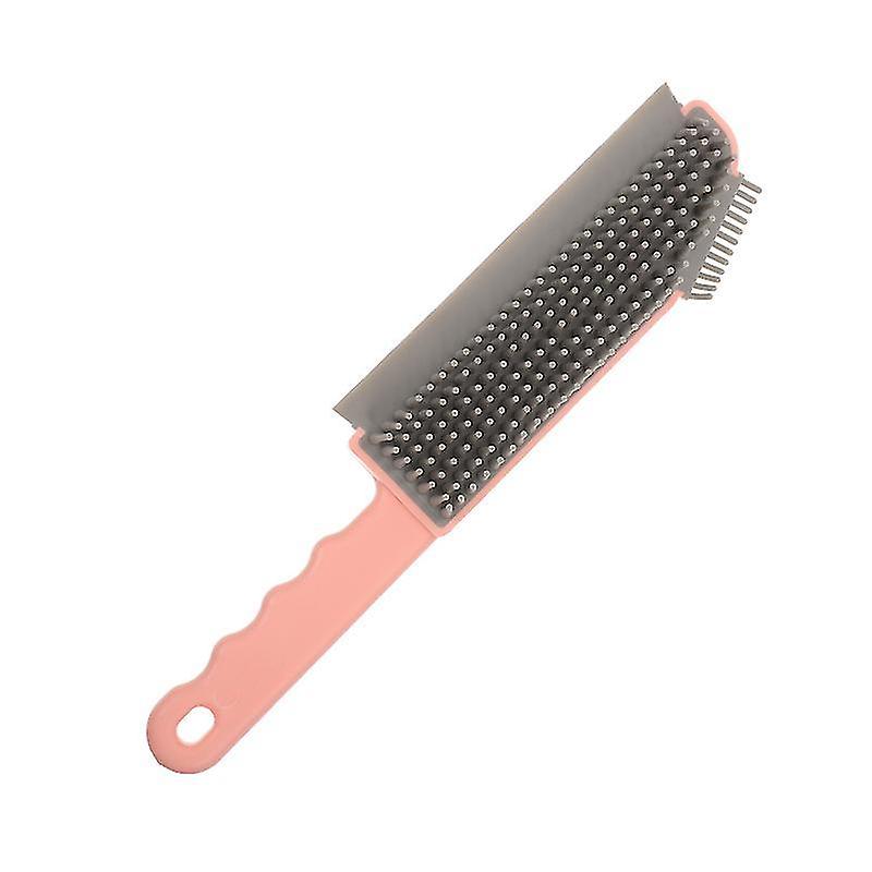 25X5.8x2.5cm Pink Wok Brushes 1pc Multi-functional Window Screen Brush Window Screen Cleaning Brush
