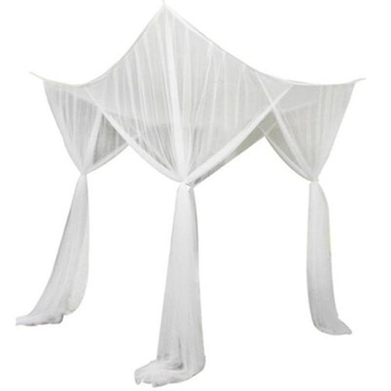 Bed Canopy, Universal Square Mosquito Nets To Hang On Most Beds  White