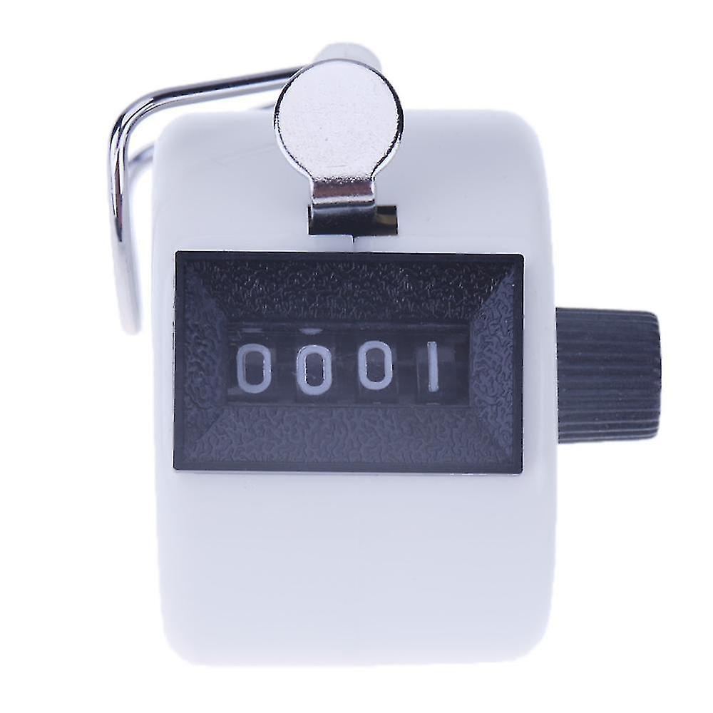 White Number Mini H Held Tally Counter Manual Counting Golf Clicker Small