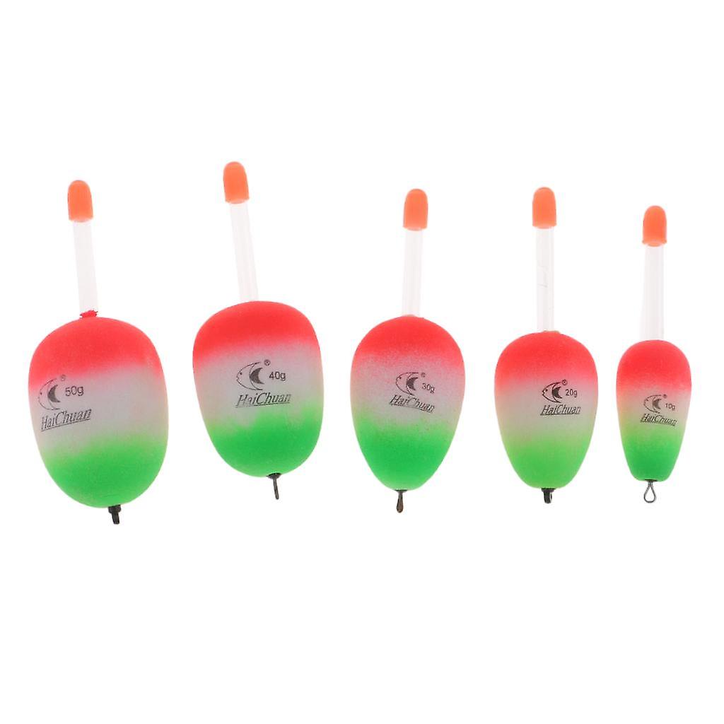 5pcs EVA Foam Floats Glow Stick Fishing Floats Luminous Lighting Float 150g