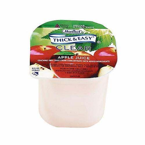 Hormel Thickened Beverage Thick & Easy 4 oz. Container Portion Cup Apple Juice Flavor Ready to Use Nectar , Count of 24 (Pack of 1)
