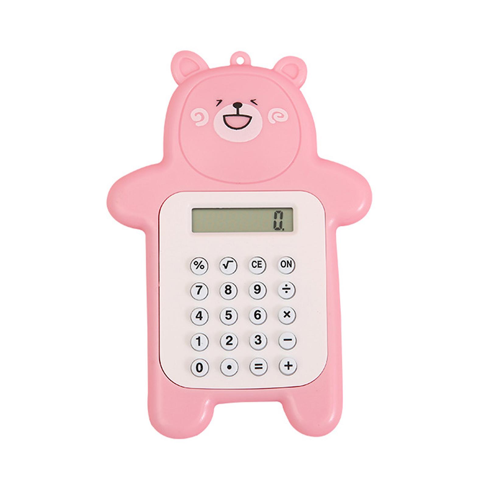 Cartoon Bear Calculator 8-digit Led Display Sensitive Button Standard Function