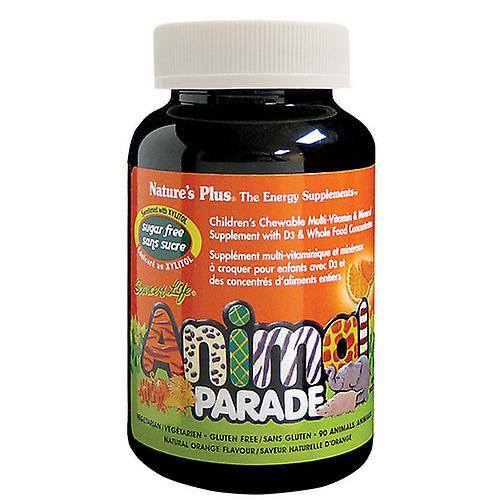 Natures Plus Animal Parade SugarFree Multi Vitamin Orange, 90 Count