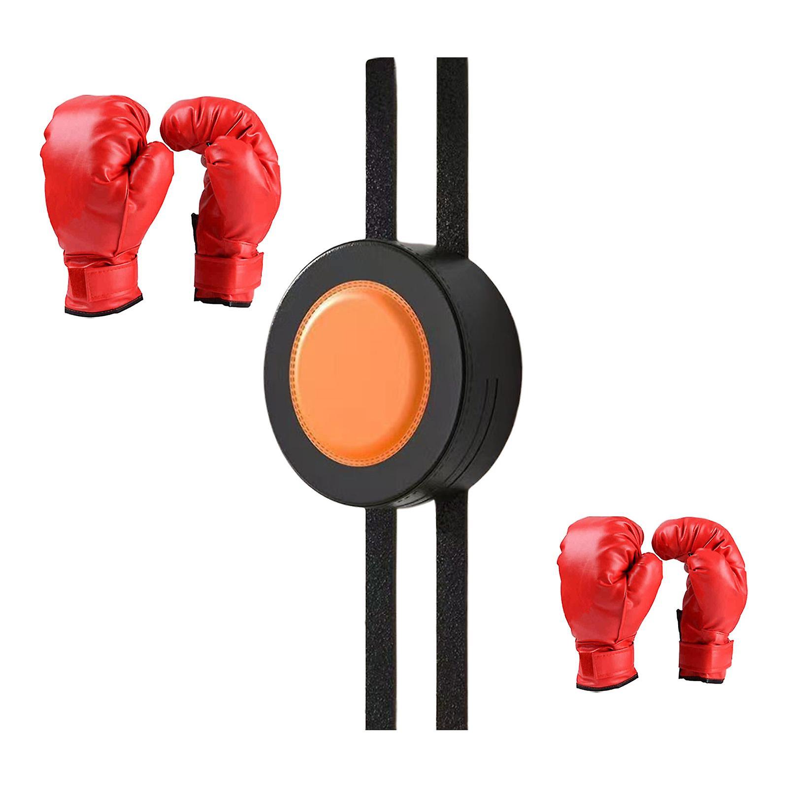 Wall Mounted Punching Pad PU Leather Training Pad for Kickboxing Karate Round Style C