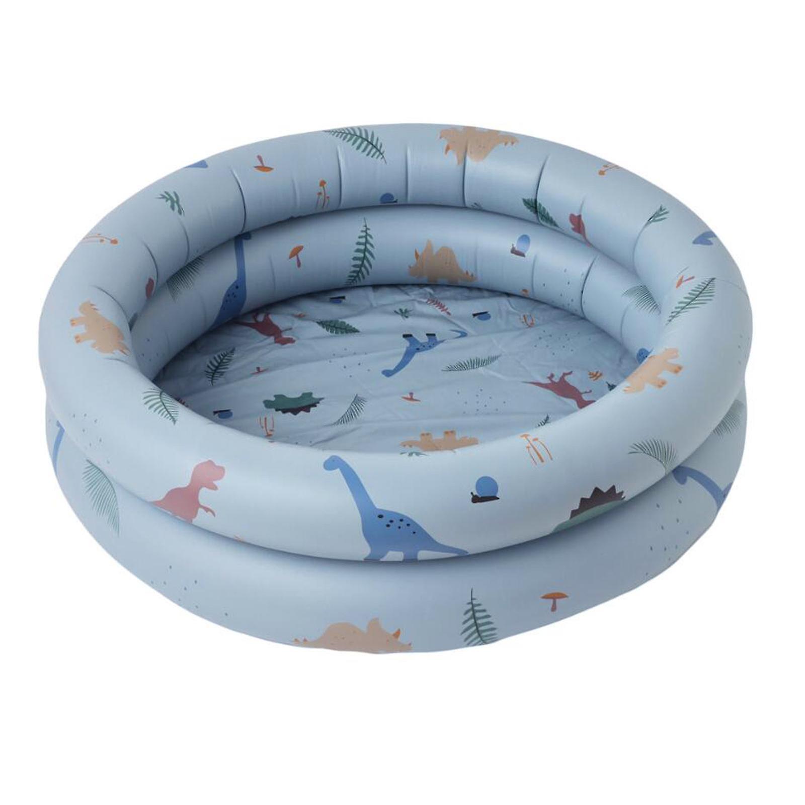 Baby Paddling Pool Vasca da bagno Ragazze Ragazzi gonfiabili Bambini Piscina galleggianti Azzurro 1.2m