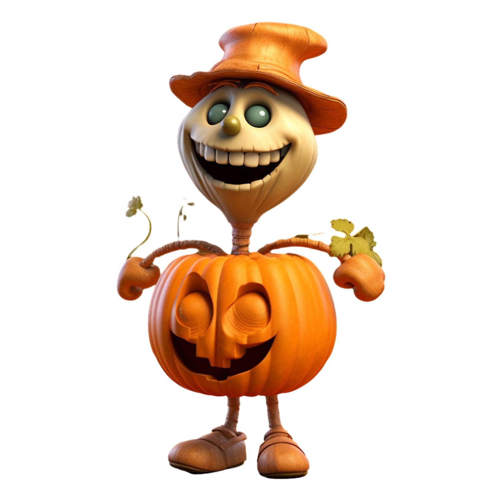 Halloween Human Shape Pumpkins Table Crafts Funny Compact Popular Handiwork for Home
