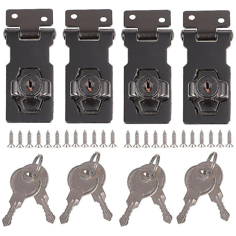 4pcs Keyed Hasp Locks