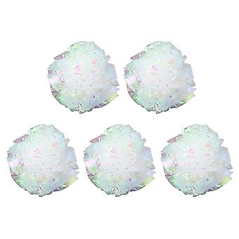5pcs Candy Color Ring Paper Crinkle Ball Interactive Toys for Pet Cat