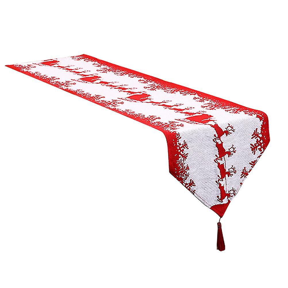 GPB Christmas Table Runner Tablecloths Party Christmas Theme Table Cover New Year Party Xmas Desktop Decoration New Year Gift