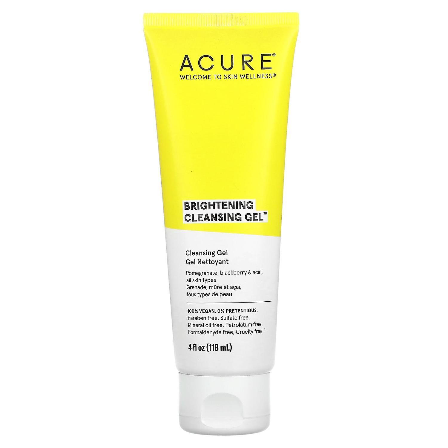 ACURE, Brightening Cleansing Gel, 4 fl oz (118 ml)