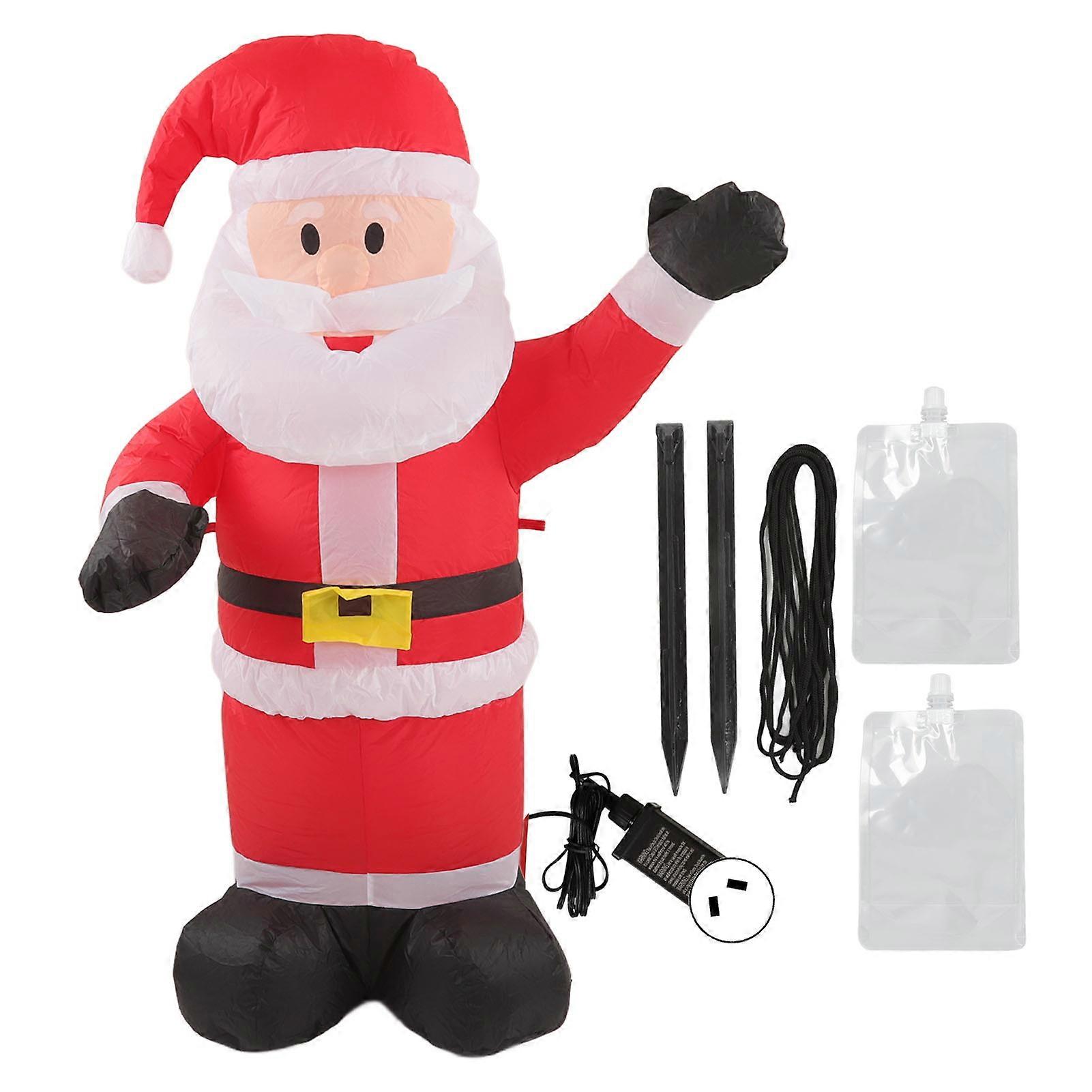 Christmas Inflatable Santa Claus, Waterproof and Tear Resistant Inflatable Decoration with LED Lights