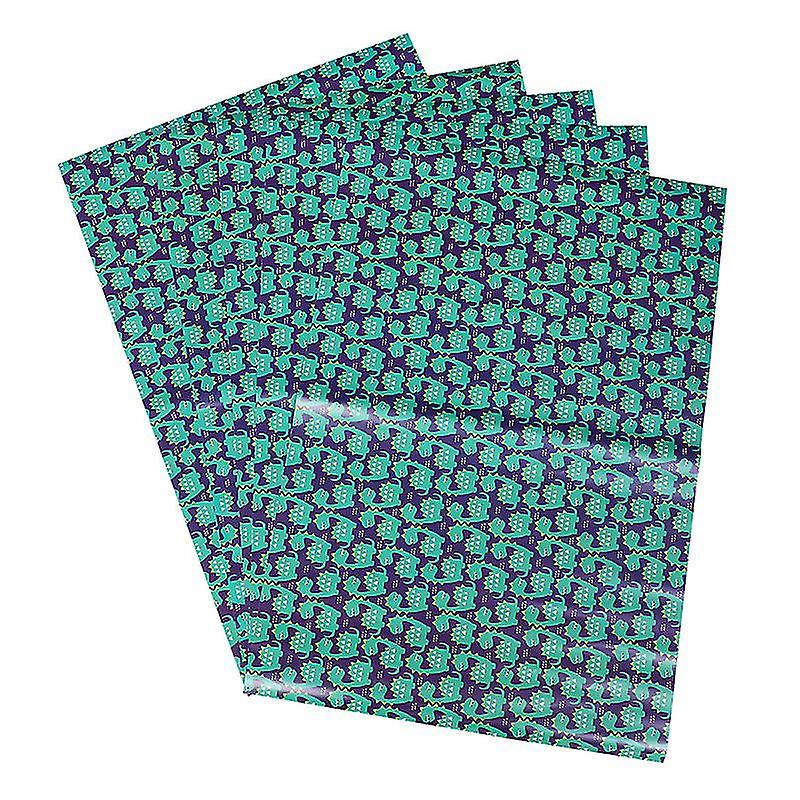 5pcs Cartoon Dinosaur Gift Wrapping Paper Sheets
