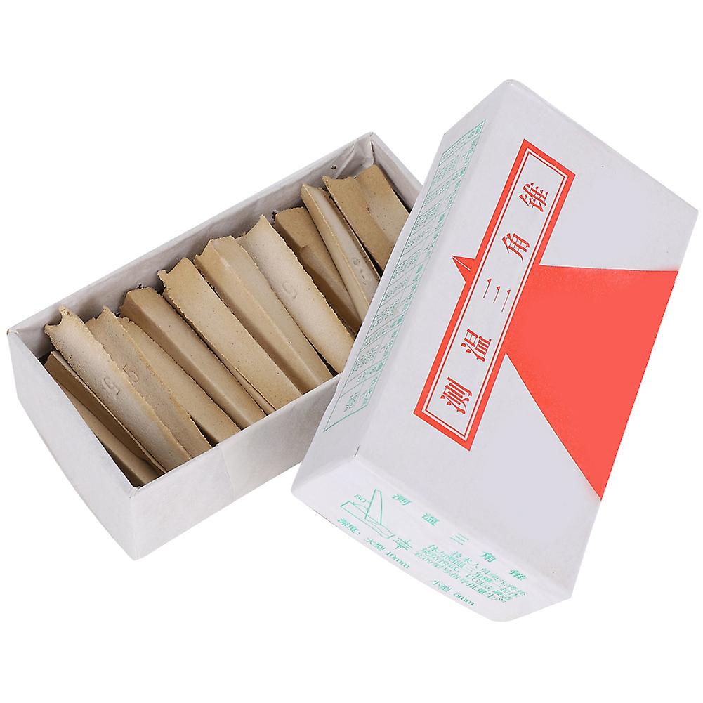 1230℃ Ceramic Craft Kiln Pyrometric Cones High Temperature Fire Resistant Measuring Tool Electric Furnace Accessory