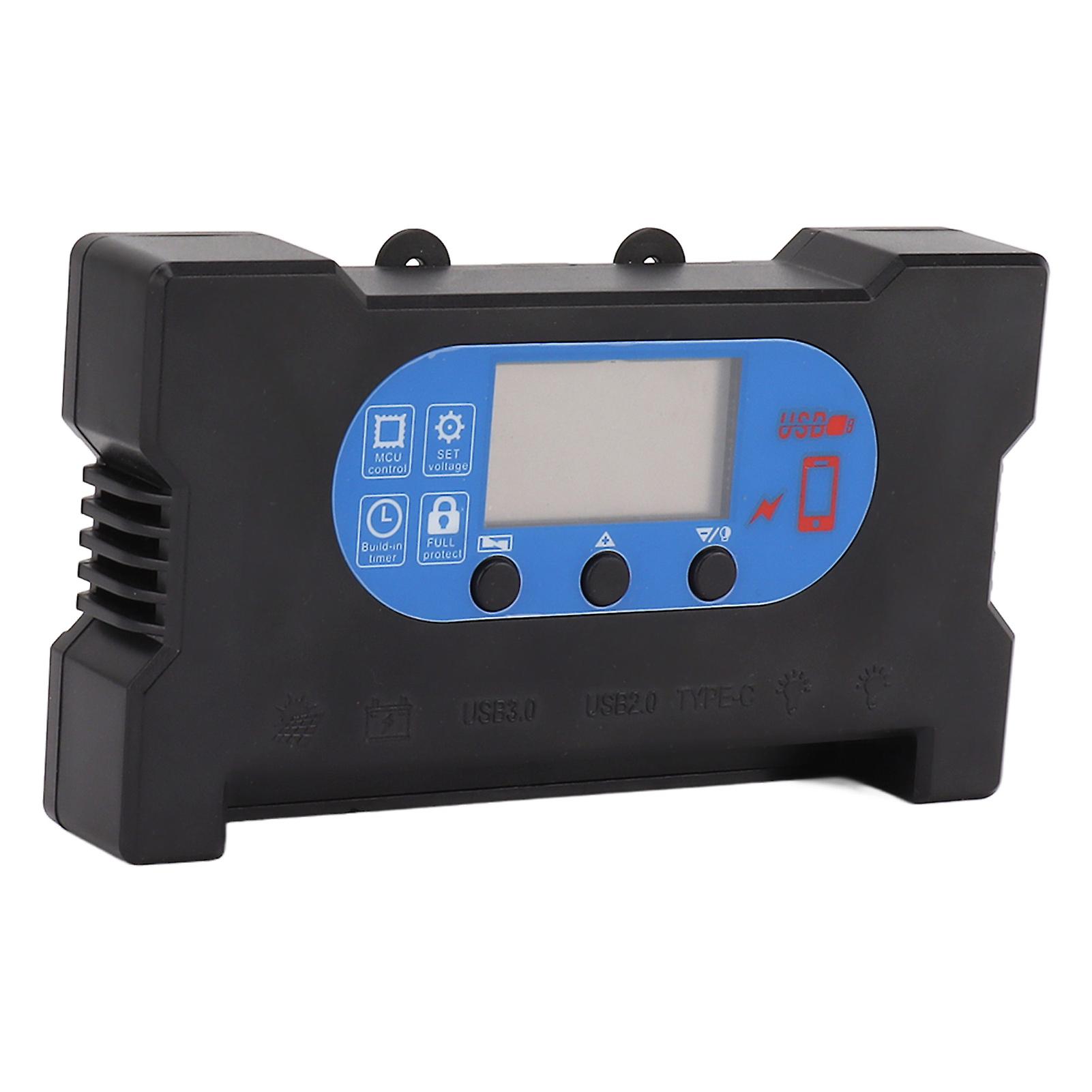 50A Solar Charge Controller with Dual USB Type C Fast Charging