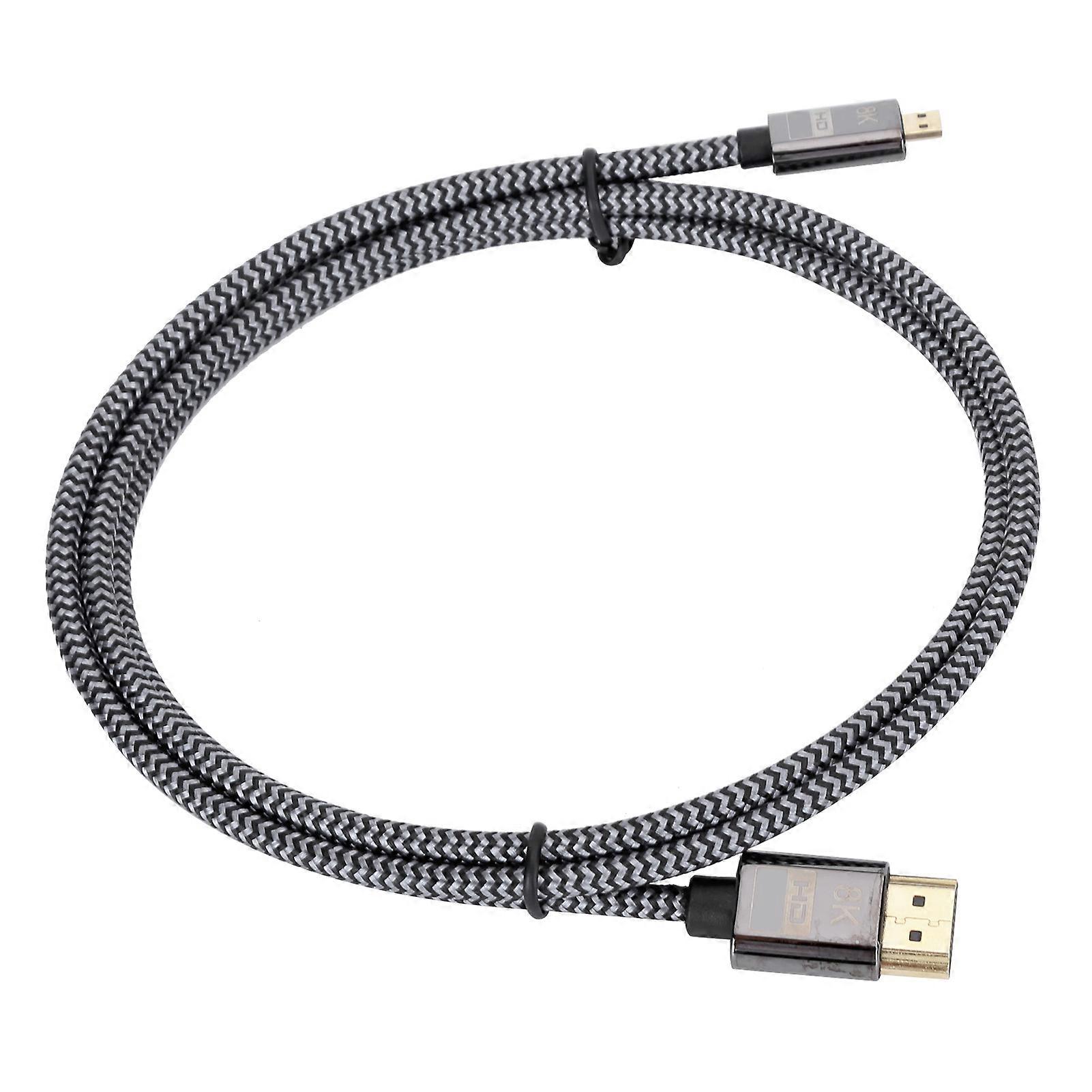 Micro Cable Conversion HDMI to HDMI HD Video Braided Net Computer Connection Accessories1 Meter