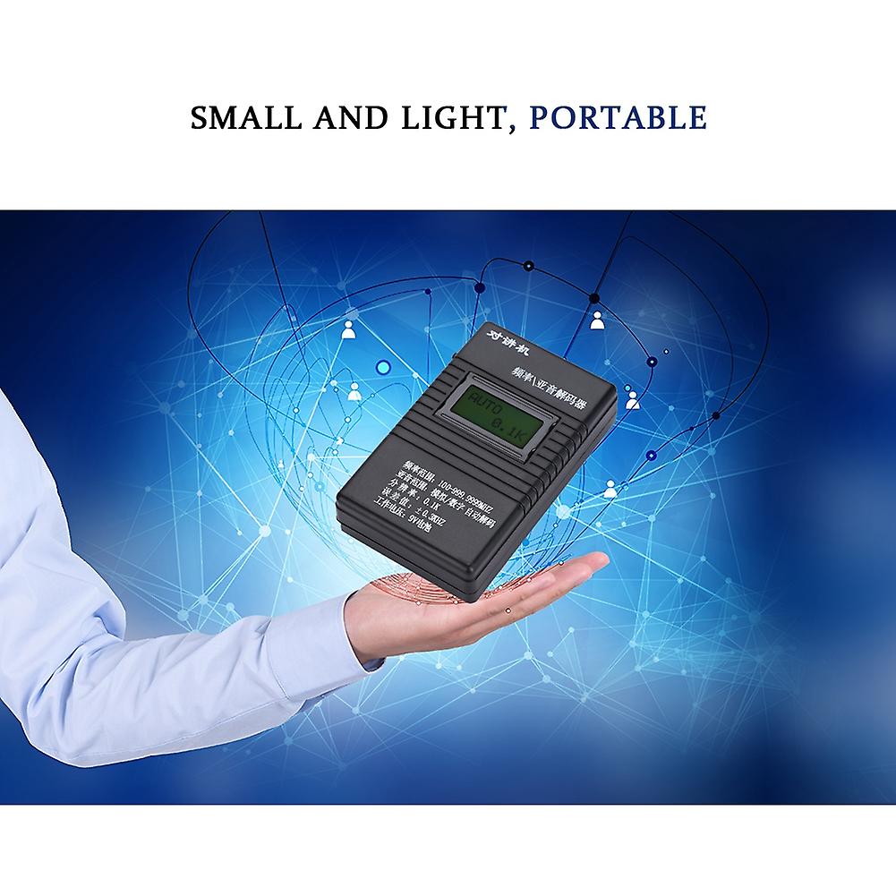 Portable Walkie Talkie Frequency/Subaudio Decoder Frequency Meter Counter
