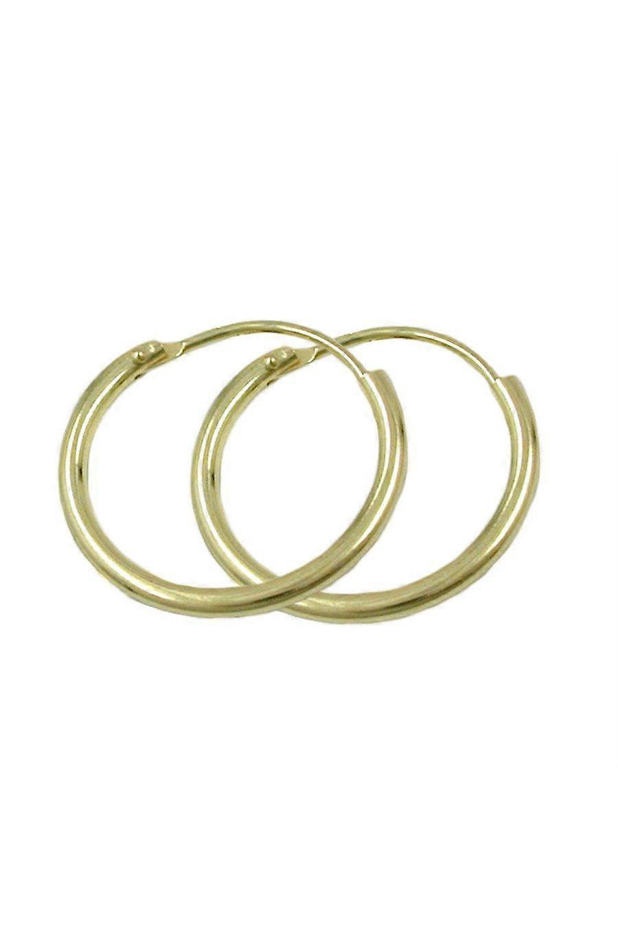Hoop Earrings 15mm 9k Gold - Gl430115