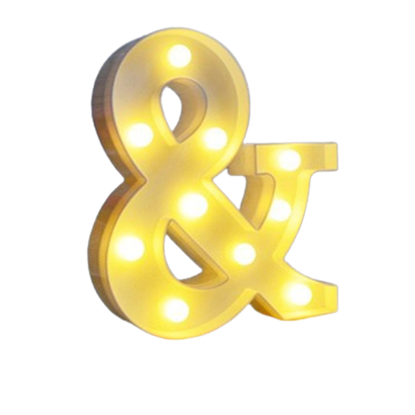 Led Letters Lights Large Decorative Garden Light for Outdoor