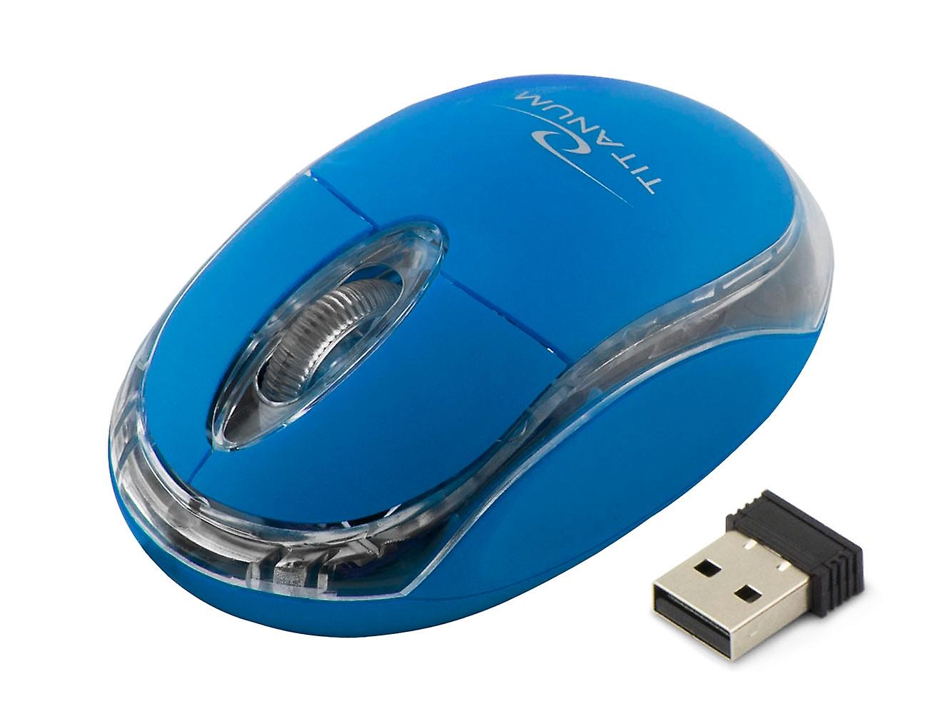 Titanum Wireless 2.4Ghz Optical Mouse 3D Usb Condor Blue