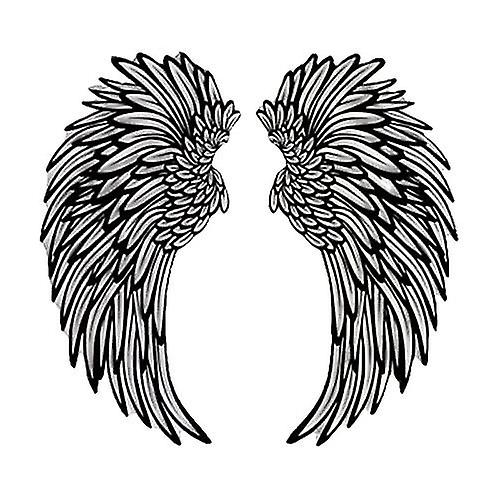 Rustic Metal Angel Wings Wall Hanging Decoration