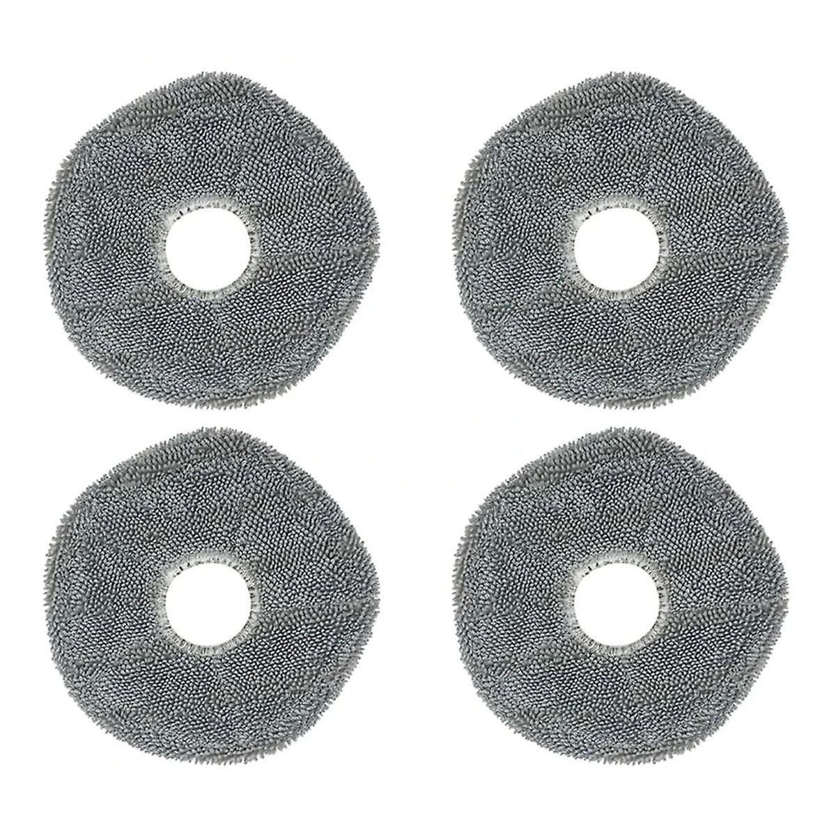 4pcs Mop Cloth Washable for X9 Pro / X10 Pro Omni Robot Vacuum Replacement Parts Vacuum Mopping Pad