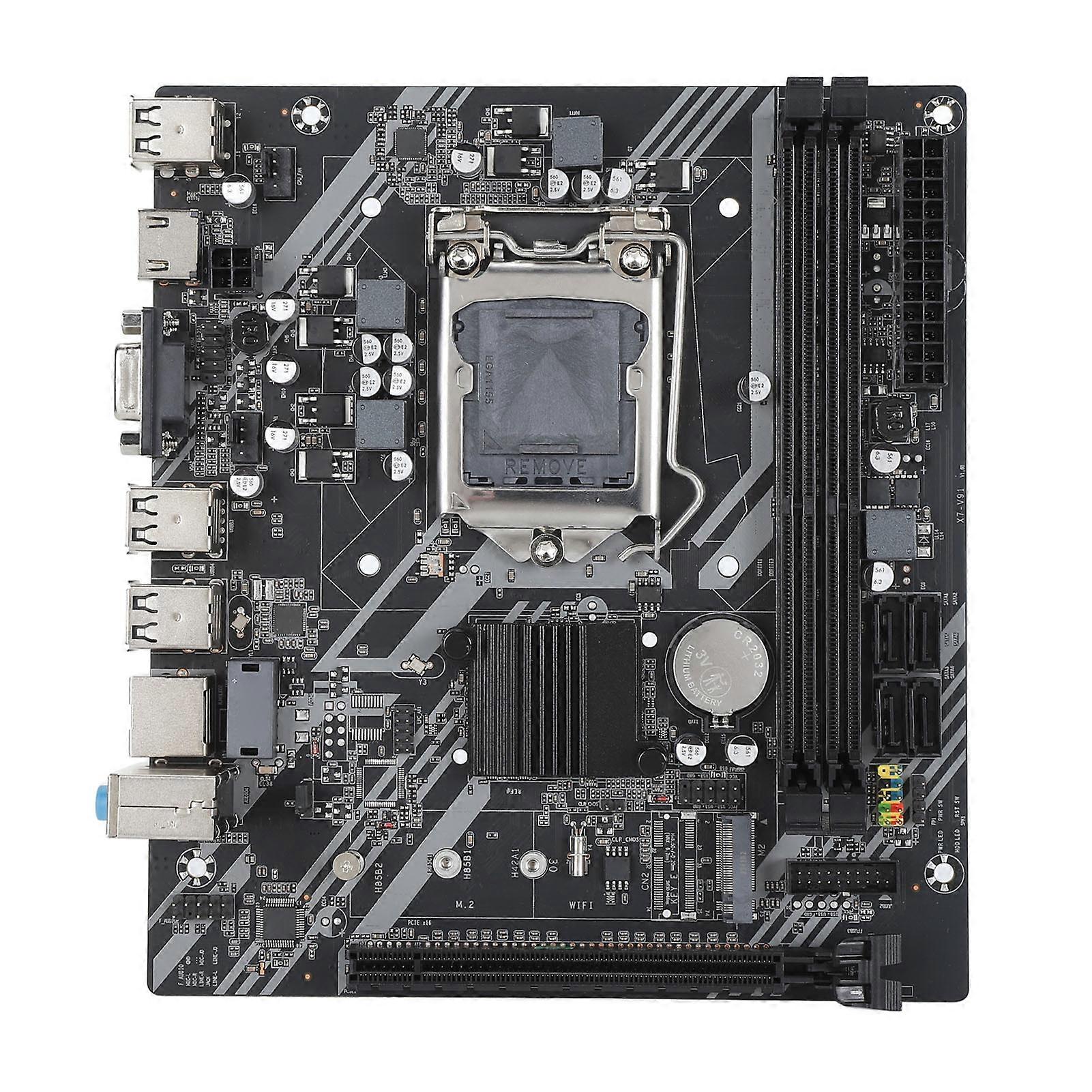 اللوحة الأم H61S Mini ITX LGA 1155 مزدوجة القناة DDR3 6 USB2.0 PCIE X16 اللوحة الأم لأجهزة الكمبيوتر المكتبية