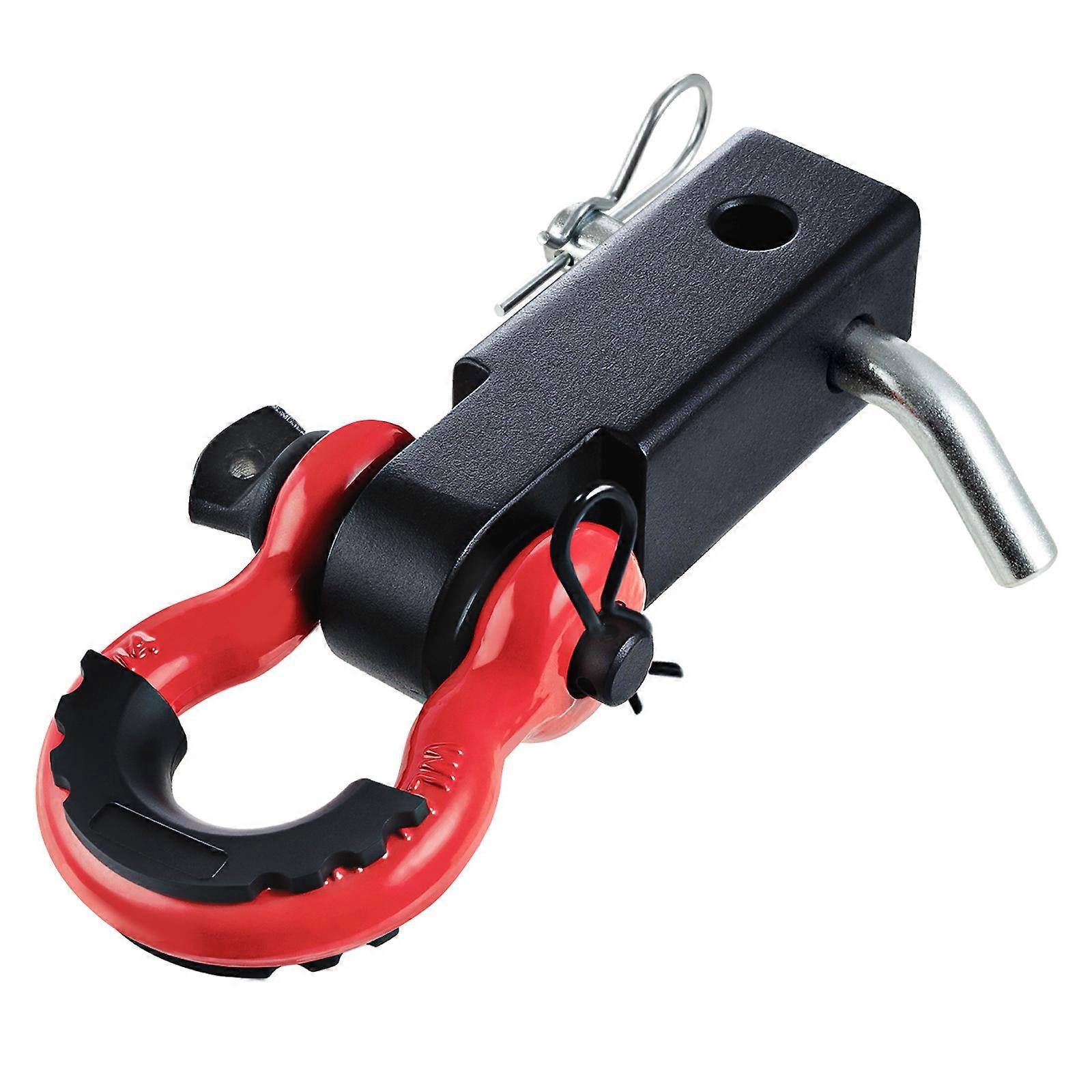 Δέκτης Shackle Hitch, Ταιριάζει σε δέκτες 2", 52900 lbs Breaking Strength, D Ring Shackle with Trailer Hitch Lock Pin