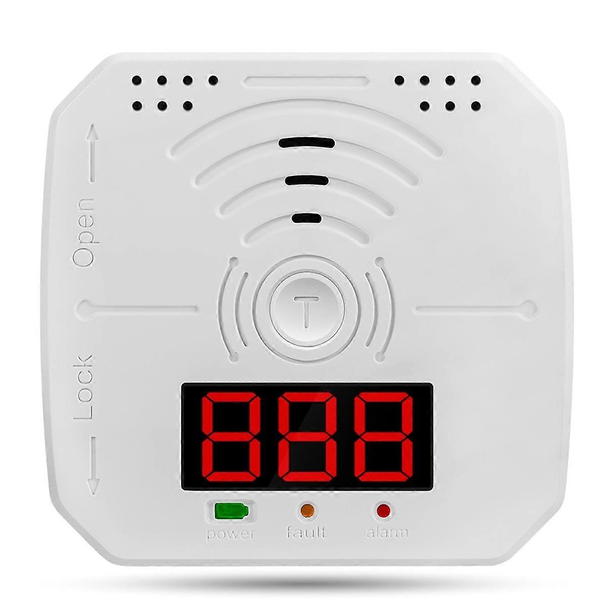 Carbon Monoxide Alarm Detector LED Digital Display Mini CO Sensor with Sound + Flash Warning for Home Kitchen
