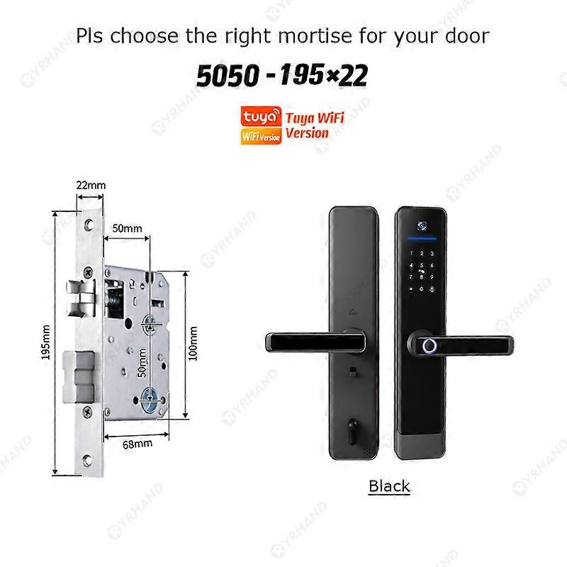 Tuya Wifi Video Intercom Lock Remote Entsperren Digitale elektronische Biometrie Wasserdichtes Smart Intercom Lock für zu Hause