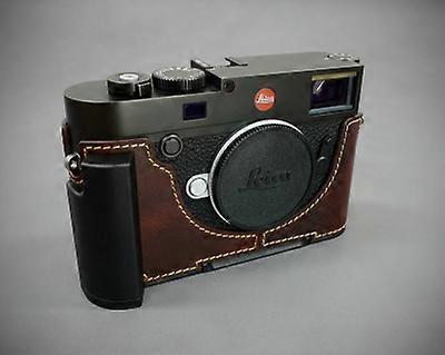 עבור תיק מצלמה Leica M10 M10p מצלמה באיכות גבוהה חצי גוף בעבודת יד עבור עור פרה מצלמה כיסוי תחתון