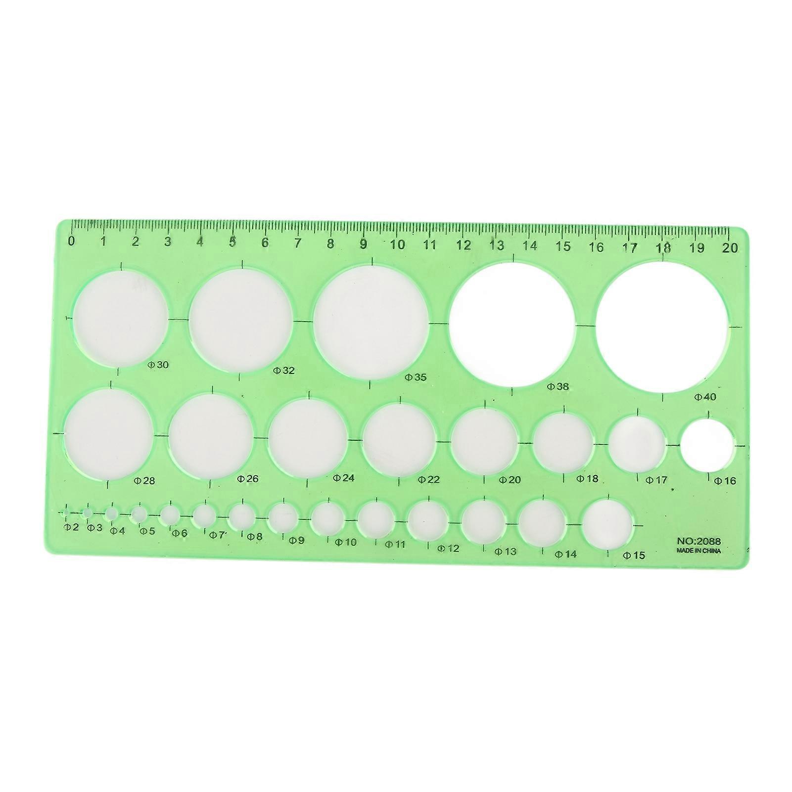 Student Learning Ruler Drawing Tool Template Ruler Stationery Set For Good Transparency