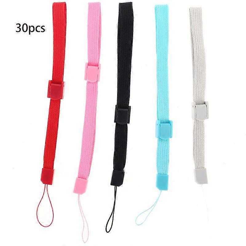 30pcs Universal Hand Wrist Strap Wristlet Wristband with Lock for Wii Remote Controller, Mobile Phone, MP3, Digital Camera