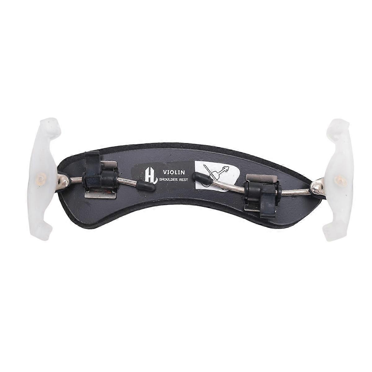 Violin Shoulder Rest for 1/2-1/4 Size Height Adjustable Feet Violin Universal Type Violin Parts,Black+Yellow