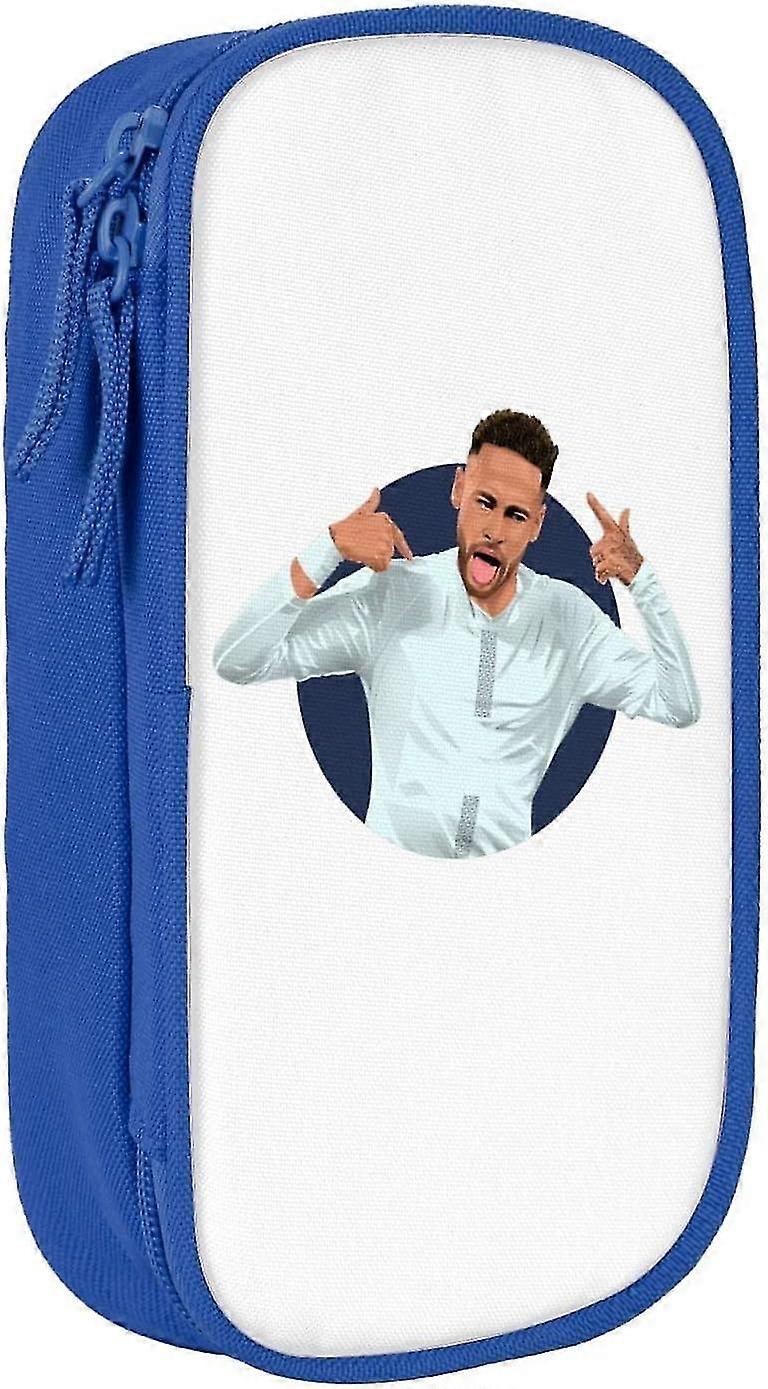 IO1989 Neymar # 10 حقيبة قلم رصاص ذات سعة كبيرة لكلية المكتب تخزين كبير حقيبة عالية السعة حقيبة حامل صندوق ماكياج حقيبة للبالغين