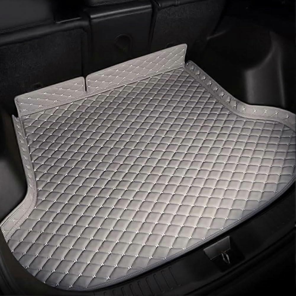 unique Car Leather Boot Liner Mats For MERCE S Class Petrol 4 doors 2014-2020 Without refrigerator, Non-Slip Tailored Rear Trunk Mat Protector Pad Wat