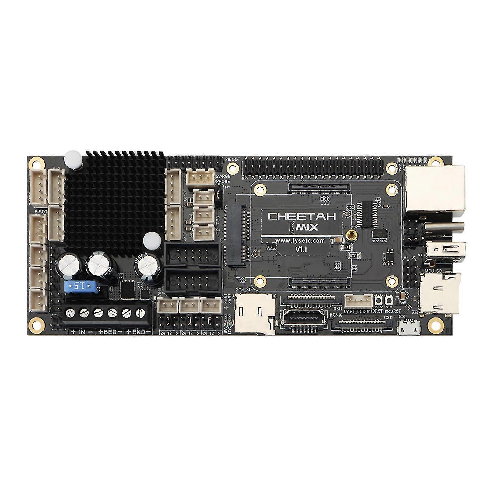 Cheetah Mix V1.1 Anakart 32bit ve 64bit Raspberry Pi / Voron V2.4 Kart Desteği Marlin Klipper Son Derece Entegre