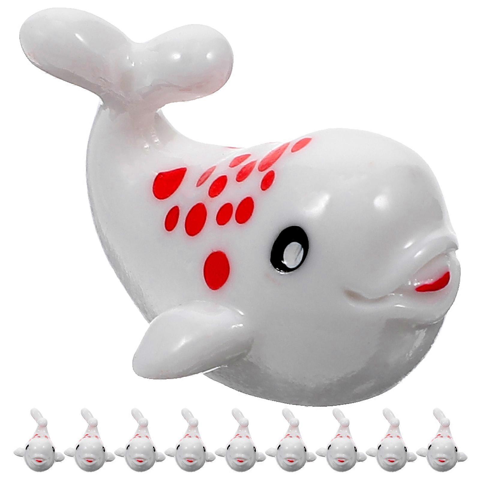 30Pcs Mini Resin Animals Resin Whale Decor Miniature Whales Figurines Tiny Whales Tiny Whale Figurines