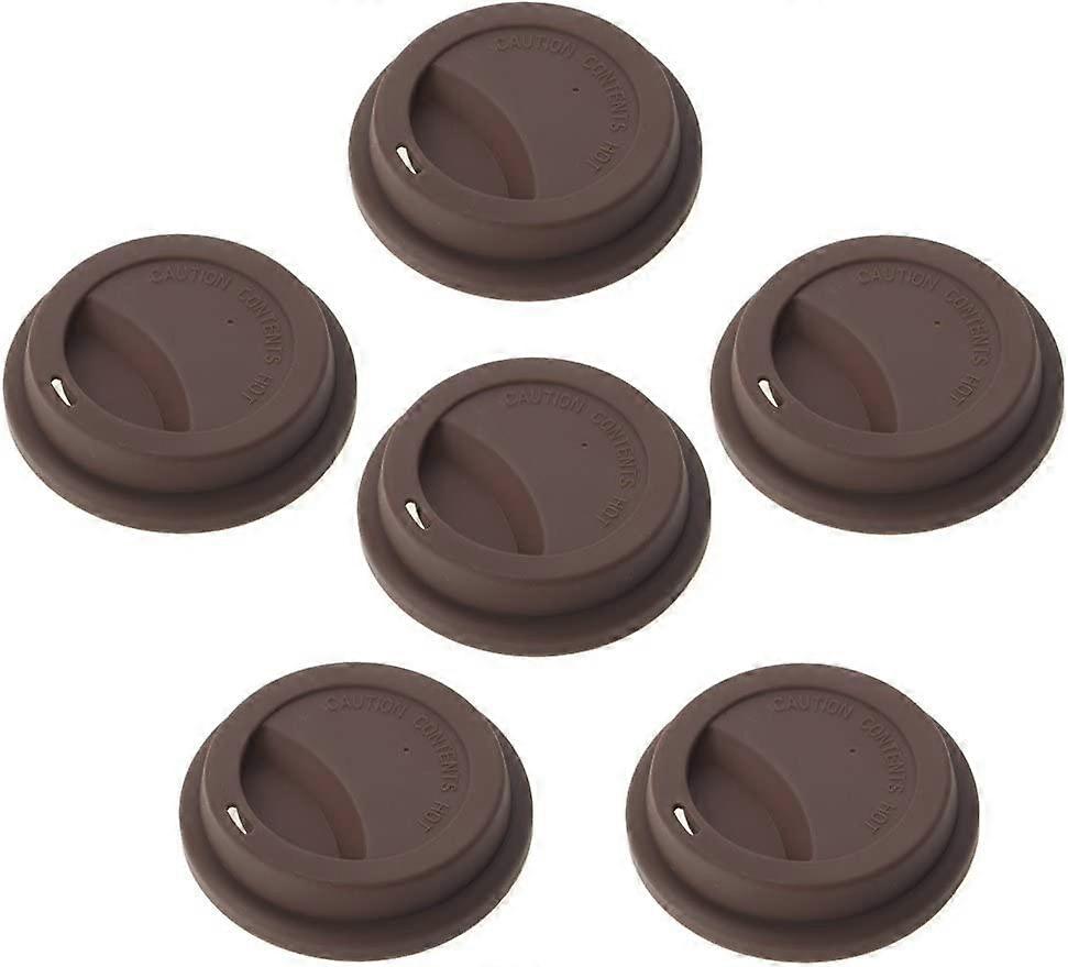 6 PCS Silicone Drinking Lid Cup Lids, Reusable Coffee Cup Coverscoffee