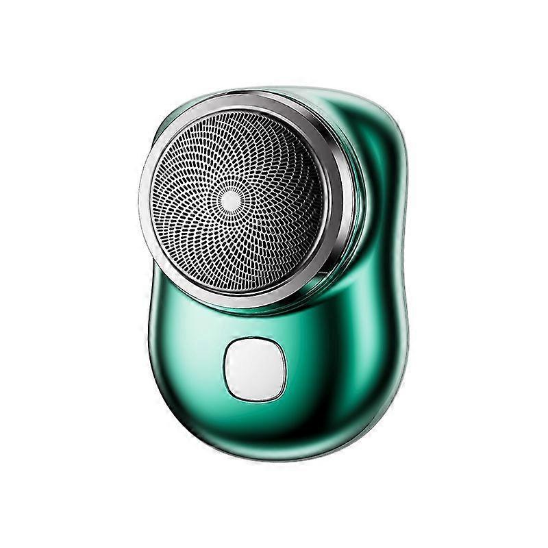 Mini Electric Shaver Portable Men Travel Razor Waterproof Wet Dry Double Use Beard Trimmer Type-c Fast Charging Shaving Machine Green with box Fabric